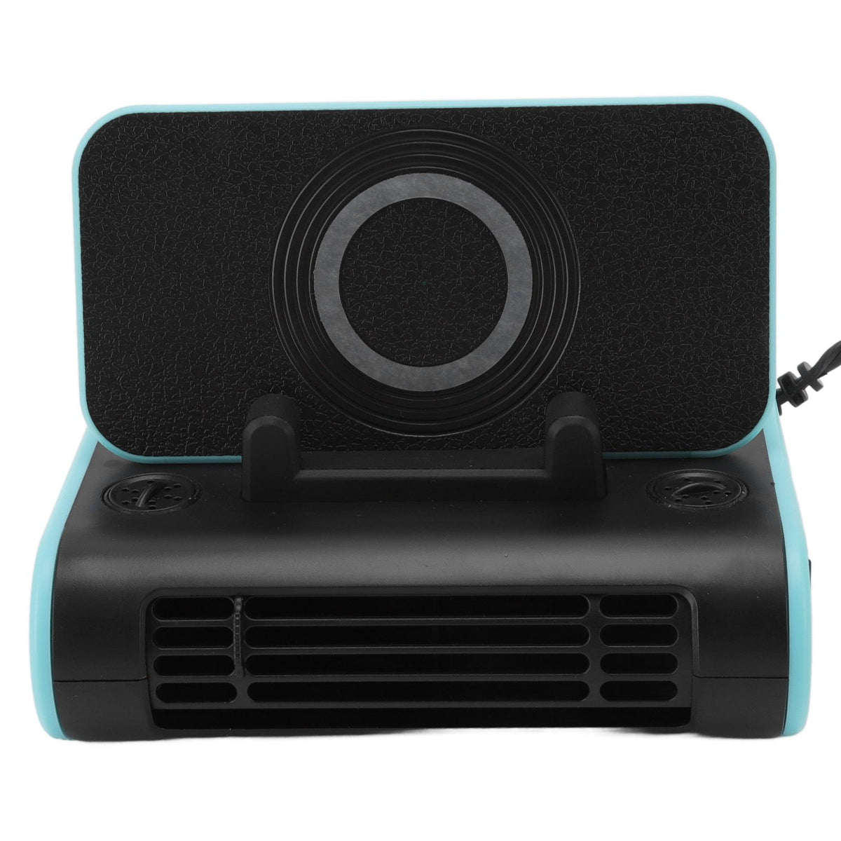 4 in 1 Car Fan ABS 5V Multifunctional Wireless Charger Scented Piece Car Temporary Parking Number Plate Phone Bracket 24V