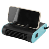 4 in 1 Car Fan ABS 5V Multifunctional Wireless Charger Scented Piece Car Temporary Parking Number Plate Phone Bracket 24V