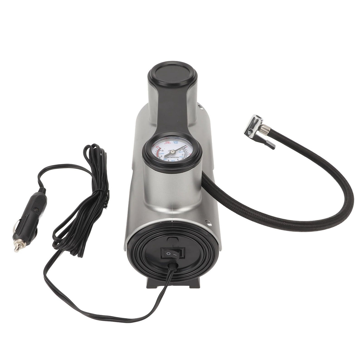 Car Air Pump Smart Portable Electric Air Pump 19 Cylinder Automatic Start Stop Inflator 12V (Wired Pointer Model)