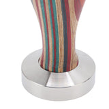 Colorful Wood Coffee Flat Tamper Stainless Steel Base Powder Hammer for Coffee Accessories 51mm