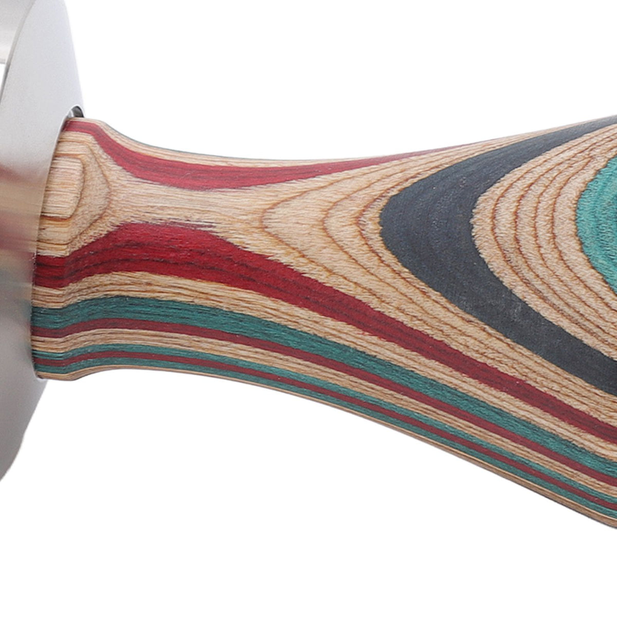 Colorful Wood Coffee Flat Tamper Stainless Steel Base Powder Hammer for Coffee Accessories 51mm