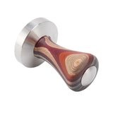 Colorful Wood Coffee Flat Tamper Stainless Steel Base Powder Hammer for Coffee Accessories 58mm