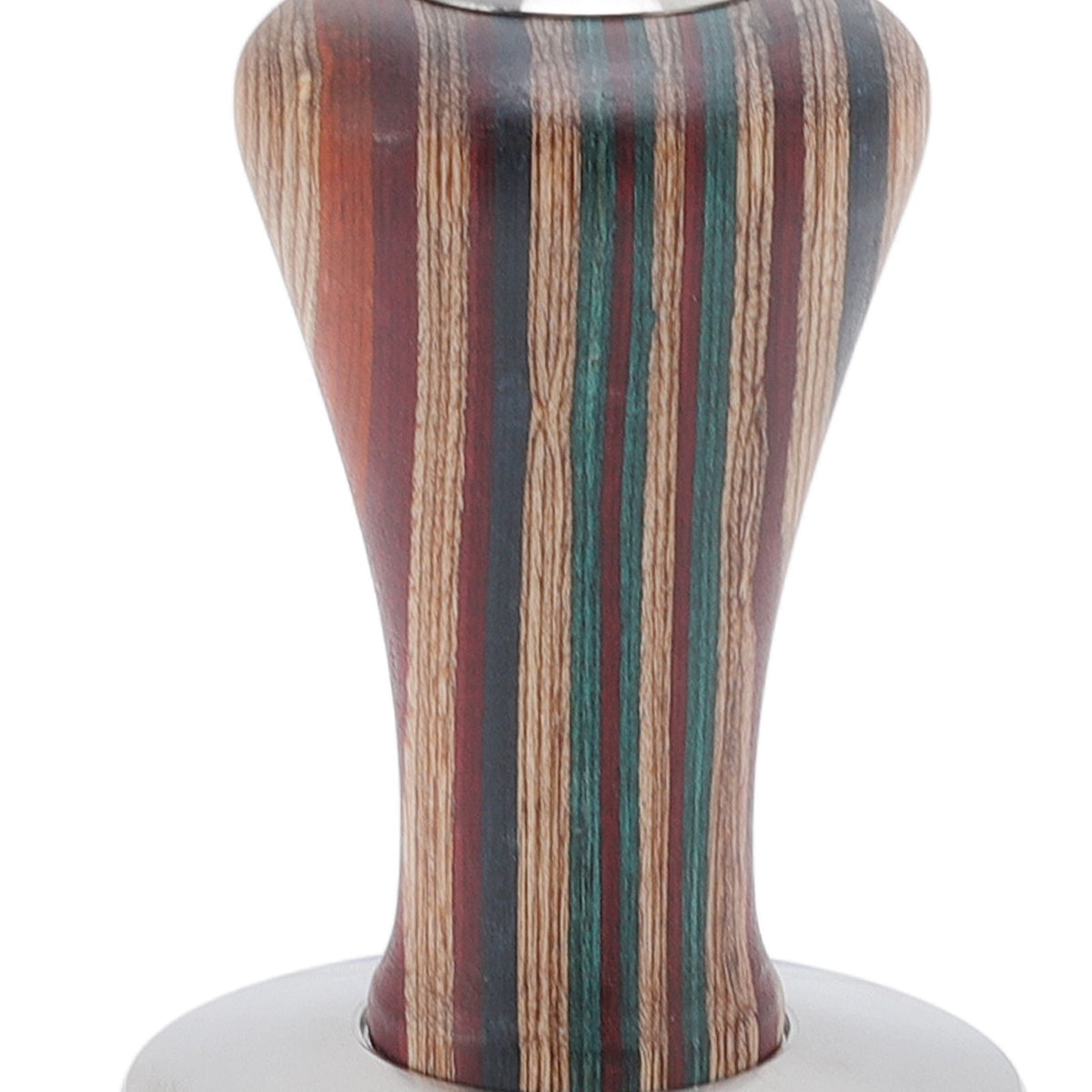 Colorful Wood Coffee Flat Tamper Stainless Steel Base Powder Hammer for Coffee Accessories 58mm