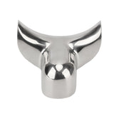Coffee Portafilter Diverter Nozzle Stainless Steel Double Guide Diversion Nozzle for Semi Automatic Coffee Machines - 45-Degree Angle