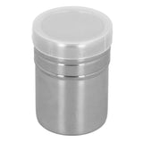 Coffee Powder Sieve Shaker Stainless Steel Cocoa Shaker Moistureproof Powder Sifter Cylinder with Lid - Top-Down View