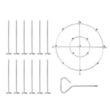 Skewer Stand Stainless Steel Vertical Barbecue Skewers Holder Fryer Accessories for 6 Quart Fryer