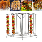 Skewer Stand Stainless Steel Vertical Barbecue Skewers Holder Fryer Accessories for 6 Quart Fryer - Extra Image