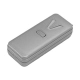 Wearable Air Purifier Multifunction Rechargeable Mini Portable Negative Ion Generator for Indoor Outdoor Metal Silver - Side View