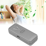 Wearable Air Purifier Multifunction Rechargeable Mini Portable Negative Ion Generator for Indoor Outdoor Metal Silver - Extra Image