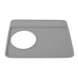Coffee Machine Non Slip Pad Silicone Coffee Making Machine Accessories Top Pad for Breville 870 Gray - Front View