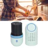 Fruit and Vegetable Washing Machine IPX7 Waterproof Portable Wireless USB Rechargeable Food Purifier for Rice Food Blue