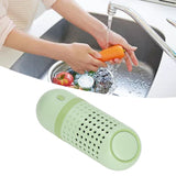 Fruit and Vegetable Washing Machine IPX7 Waterproof Portable Wireless USB Rechargeable Food Purifier for Rice Food Green - Extra Image