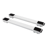 2pcs Furniture Appliance Roller Steel 300kg Load Bearing Stretchable Machine Moving Base for Dishwasher White