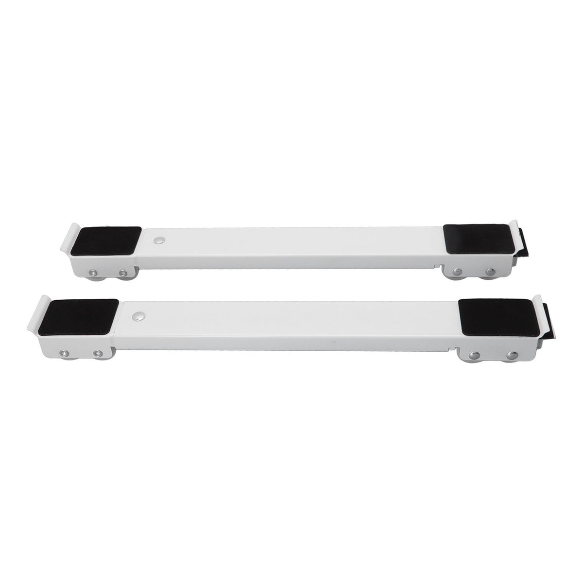 2pcs Furniture Appliance Roller Steel 300kg Load Bearing Stretchable Machine Moving Base for Dishwasher White