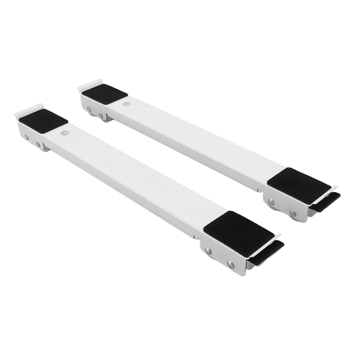 2pcs Furniture Appliance Roller Steel 300kg Load Bearing Stretchable Machine Moving Base for Dishwasher White