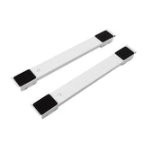 2pcs Furniture Appliance Roller Steel 300kg Load Bearing Stretchable Machine Moving Base for Dishwasher White
