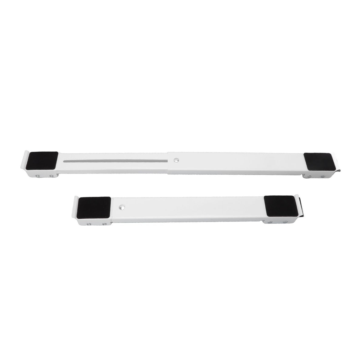 2pcs Furniture Appliance Roller Steel 300kg Load Bearing Stretchable Machine Moving Base for Dishwasher White