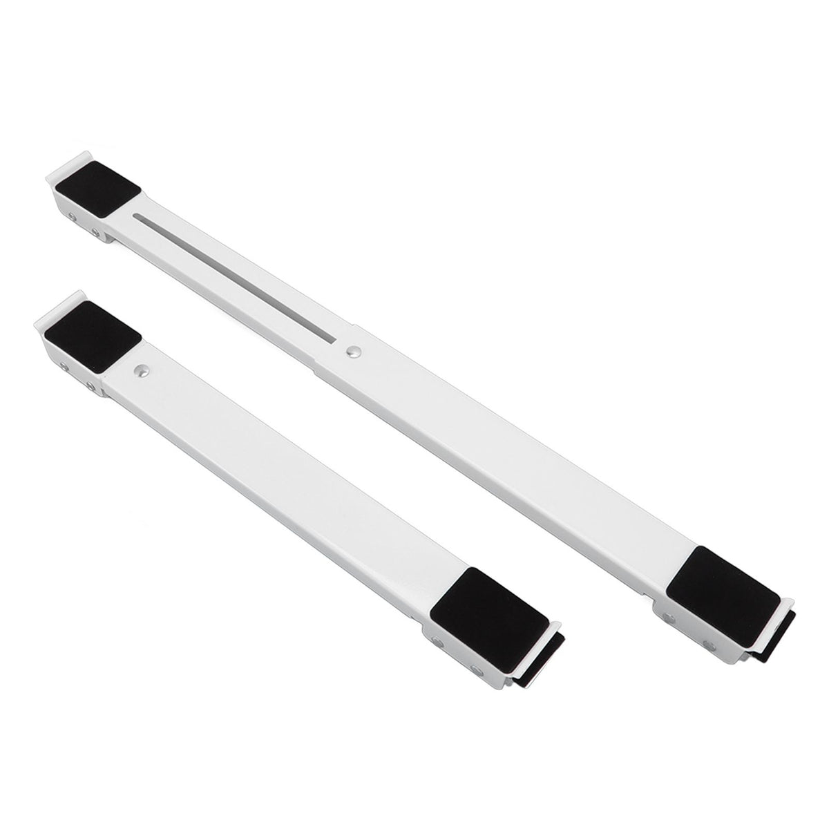 2pcs Furniture Appliance Roller Steel 300kg Load Bearing Stretchable Machine Moving Base for Dishwasher White