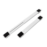 2pcs Furniture Appliance Roller Steel 300kg Load Bearing Stretchable Machine Moving Base for Dishwasher White