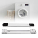 2pcs Furniture Appliance Roller Steel 300kg Load Bearing Stretchable Machine Moving Base for Dishwasher White