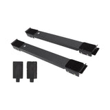 2pcs Furniture Appliance Roller Steel 300kg Load Bearing Stretchable Machine Moving Base for Dishwasher Black