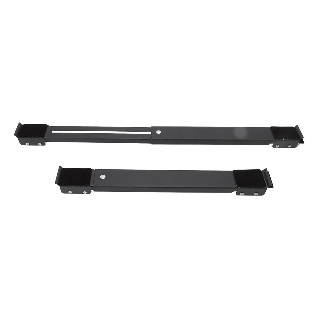 2pcs Furniture Appliance Roller Steel 300kg Load Bearing Stretchable Machine Moving Base for Dishwasher Black