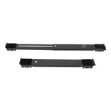 2pcs Furniture Appliance Roller Steel 300kg Load Bearing Stretchable Machine Moving Base for Dishwasher Black - Rear View