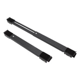 2pcs Furniture Appliance Roller Steel 300kg Load Bearing Stretchable Machine Moving Base for Dishwasher Black - Close-Up Angle