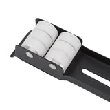 2pcs Furniture Appliance Roller Steel 300kg Load Bearing Stretchable Machine Moving Base for Dishwasher Black