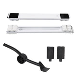 Universal Appliances Pulley Bracket 300KG Load Bearing Retractable Moving Rollers Base with Pry Bar for Washing Machine White