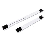 Universal Appliances Pulley Bracket 300KG Load Bearing Retractable Moving Rollers Base with Pry Bar for Washing Machine White