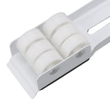 Universal Appliances Pulley Bracket 300KG Load Bearing Retractable Moving Rollers Base with Pry Bar for Washing Machine White