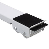 Universal Appliances Pulley Bracket 300KG Load Bearing Retractable Moving Rollers Base with Pry Bar for Washing Machine White