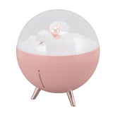 260ml Air Humidifier Space Bear Designed ABS with Night Light USB Charging Mini Mist Diffusor for Home Children Pink - Side View