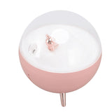260ml Air Humidifier Space Bear Designed ABS with Night Light USB Charging Mini Mist Diffusor for Home Children Pink
