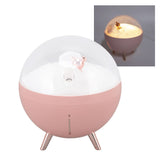 260ml Air Humidifier Space Bear Designed ABS with Night Light USB Charging Mini Mist Diffusor for Home Children Pink - Extra Image