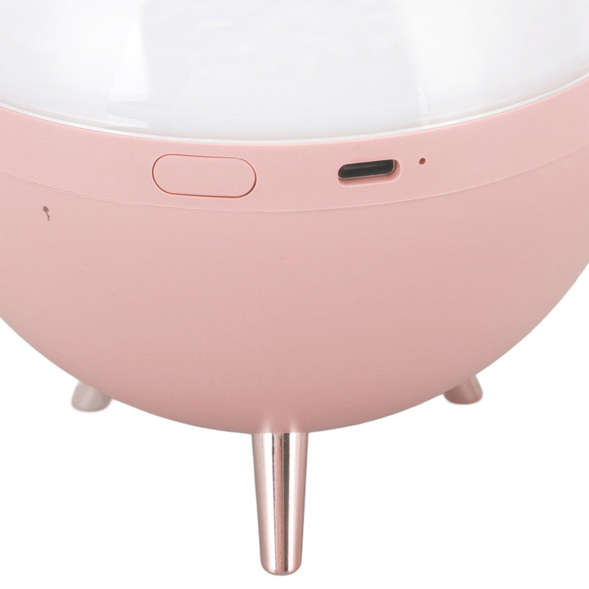260ml Air Humidifier Space Bear Designed ABS with Night Light USB Charging Mini Mist Diffusor for Home Children Pink