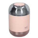 1000ml Air Humidifier Double Spray with Night Light USB Charging Mist Vaporizer for Home Pink - 45-Degree Angle