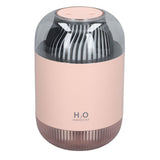 1000ml Air Humidifier Double Spray with Night Light USB Charging Mist Vaporizer for Home Pink - Close-Up Angle