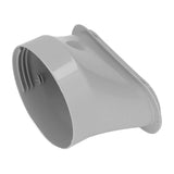Air Conditioner Hose Connector Universal Flat Mouth ABS 5.9in Caliber Air Conditioning Tube Adapter for Repair - Front View