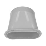 Air Conditioner Hose Connector Universal Flat Mouth ABS 5.9in Caliber Air Conditioning Tube Adapter for Repair - Low Angle