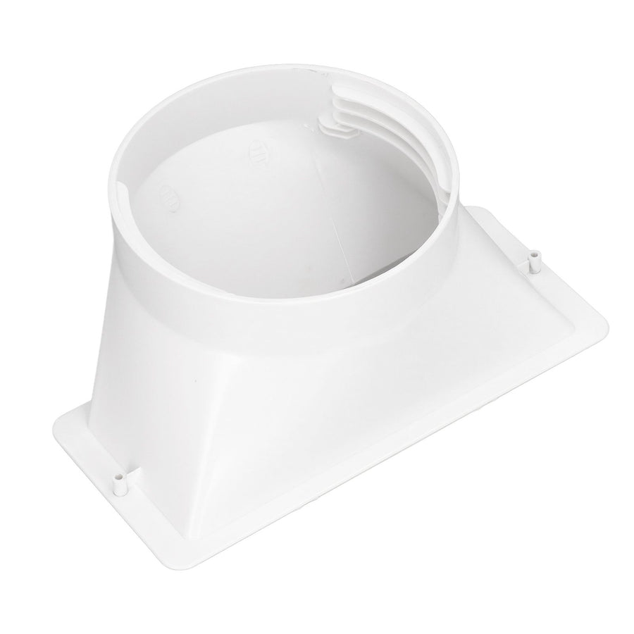 Portable AC Hose Coupler Universal Clockwise Counterclockwise Thread 5in Diameter Rectangular Interface 130mm Hose Adapter