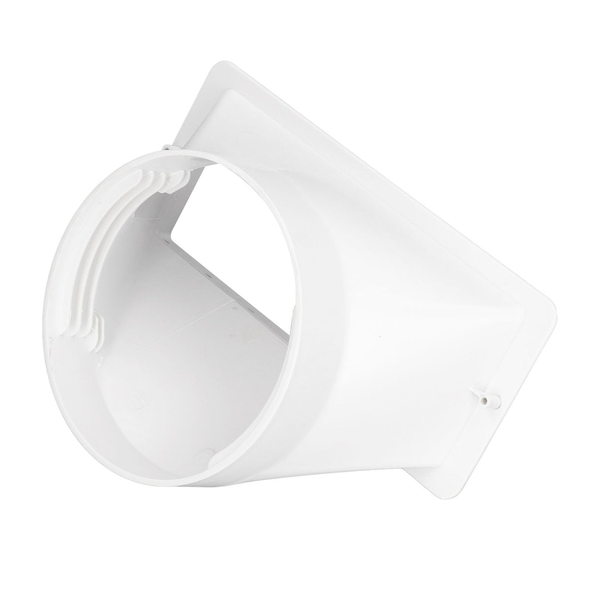 Portable AC Hose Coupler Universal Clockwise Counterclockwise Thread 5in Diameter Rectangular Interface 130mm Hose Adapter