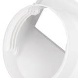 Portable AC Hose Coupler Universal Clockwise Counterclockwise Thread 5in Diameter Rectangular Interface 130mm Hose Adapter - Extra Image