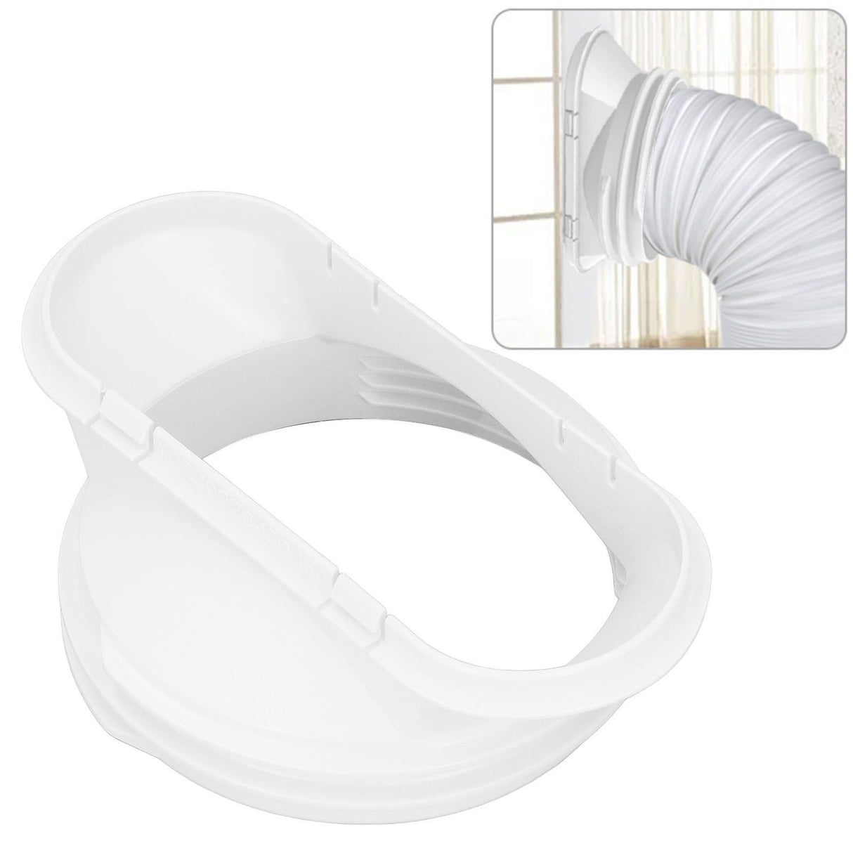 Air Conditioner Window Adapter Flat Mouth Exhaust Hose Connector Tube Connector for 5.9in 5in Pipe Mobile Air Conditioning Accessories