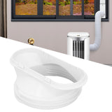 Air Conditioner Window Adapter Flat Mouth Exhaust Hose Connector Tube Connector for 5.9in 5in Pipe Mobile Air Conditioning Accessories - Extra Image
