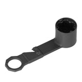 Blender Wrench Mixer Removal Tool with Handle ABS for Vorwerk Thermomix TM5 TM6 TM31 Black - Low Angle