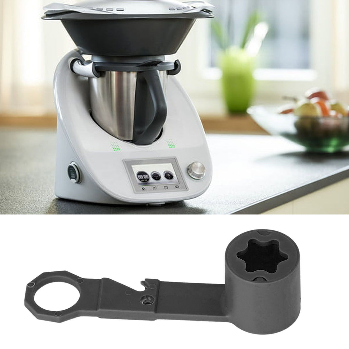 Blender Wrench Mixer Removal Tool with Handle ABS for Vorwerk Thermomix TM5 TM6 TM31 Black