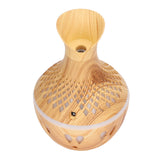 Aromatherapy Humidifier 300ml Wood Grain Design USB Powered Desktop Humidifier with LED Color Light for Home - Extra Image