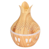 Aromatherapy Humidifier 300ml USB Powered Wood Grain Desktop Humidifier with LED Color Light for Home Bedroom - Front View